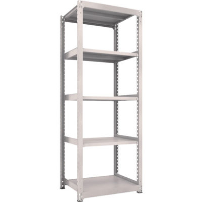 TRUSCO スチールラック M3型中量棚 900X721XH2400 5段 単体 ネオグレー M3-8375 NG 1台(1個)（直送品）