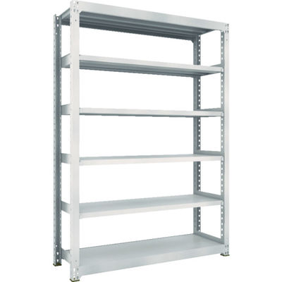 TRUSCO スチールラック M5型中量棚 1500×471×H2100 6段 単体 ネオグレー M5-7556 NG 1台(1個)（直送品）