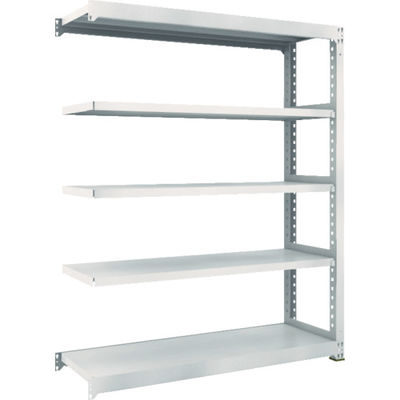 TRUSCO スチールラック M3型中量棚 1500×471×H1800 5段 連結 ネオグレー M3-6555B NG 1セット(1個)（直送品）