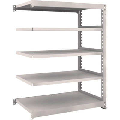 TRUSCO スチールラック M5型中量棚 1200×721×H1500 5段 連結 ネオグレー M5-5475B NG 1台(1個)（直送品）