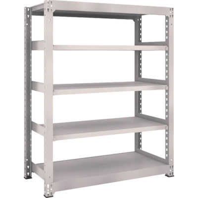 TRUSCO スチールラック M5型中量棚 1200×571×H1500 5段 単体 ネオグレー M5-5465 NG 1台(1個)（直送品）