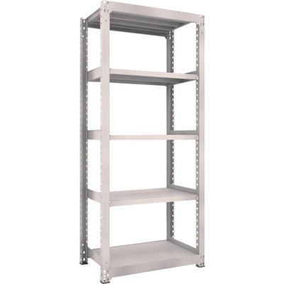 TRUSCO スチールラック M5型中量棚 900X571XH2100 5段 単体 ネオグレー M5-7365 NG 1台(1個)（直送品）