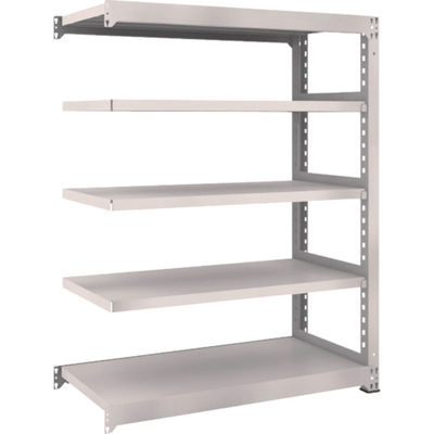 TRUSCO スチールラック M5型中量棚 1200×571×H1500 5段 連結 ネオグレー M5-5465B NG 1台(1個)（直送品）