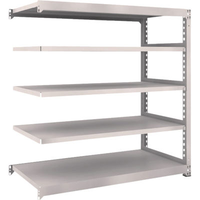 TRUSCO スチールラック M5型中量棚 1500×721×H1500 5段 連結 ネオグレー M5-5575B NG 1台(1個)（直送品）