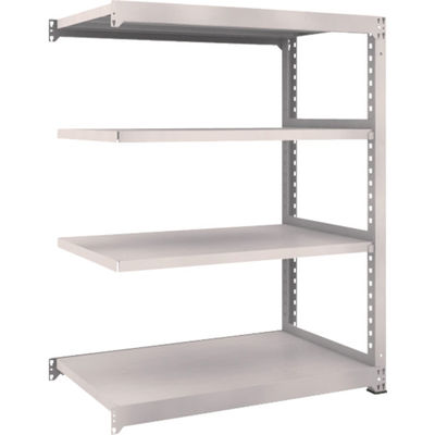 TRUSCO スチールラック M5型中量棚 1200×721×H1500 4段 連結 ネオグレー M5-5474B NG 1台(1個)（直送品）