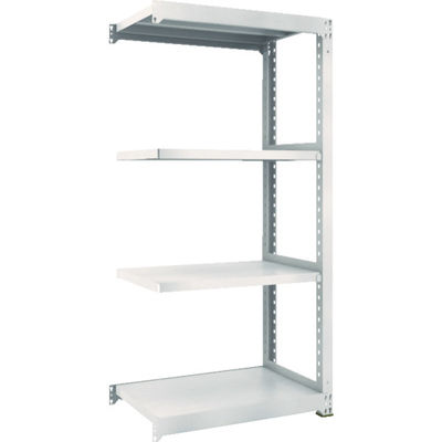TRUSCO スチールラック M3型中量棚 900×571×H1800 4段 連結 ネオグレー M3-6364B NG 1セット(1個)（直送品）