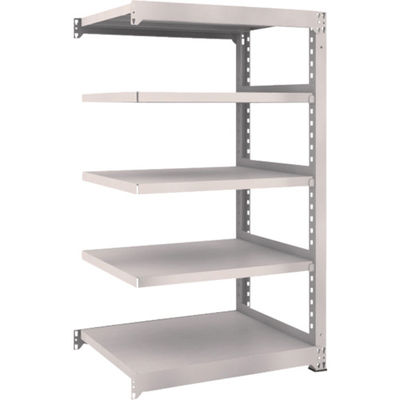 TRUSCO スチールラック M5型中量棚 900×721×H1500 5段 連結 ネオグレー M5-5375B NG 1台(1個)（直送品）