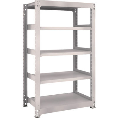 TRUSCO スチールラック M5型中量棚 900×571×H1500 5段 単体 ネオグレー M5-5365 NG 1台(1個)（直送品）
