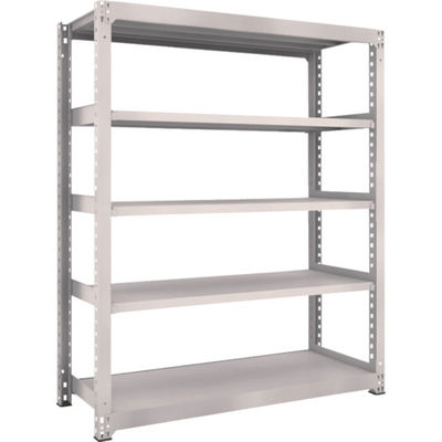 TRUSCO スチールラック M5型中量棚 1500×571×H1800 5段 単体 ネオグレー M5-6565 NG 1台(1個)（直送品）