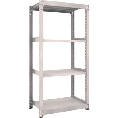 TRUSCO スチールラック M5型中量棚 900×571×H1800 4段 単体 ネオグレー M5-6364 NG 1台(1個)（直送品）