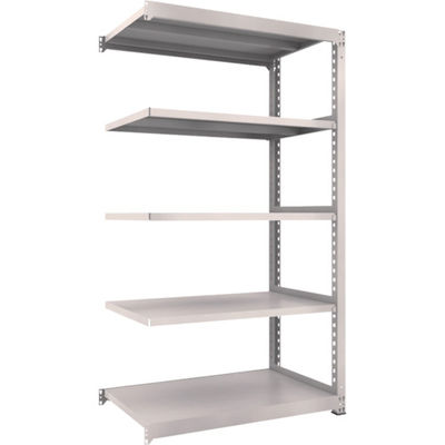 TRUSCO スチールラック M3型中量棚 1200X721XH2100 5段 連結 ネオグレー M3-7475B NG 1台(1個)（直送品）
