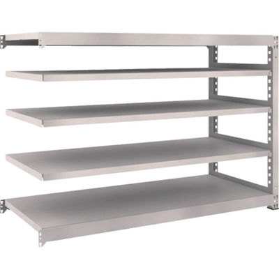 TRUSCO スチールラック M5型中量棚 1800×721×H1200 5段 連結 ネオグレー M5-4675B NG 1台(1個)（直送品）