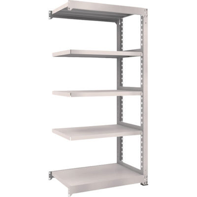 TRUSCO スチールラック M5型中量棚 900×571×H1800 5段 連結 ネオグレー M5-6365B NG 1台(1個)（直送品）