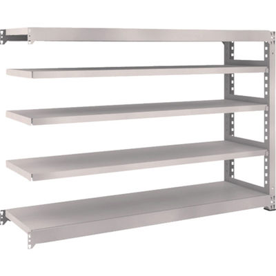 TRUSCO スチールラック M5型中量棚 1800×471×H1200 5段 連結 ネオグレー M5-4655B NG 1台(1個)（直送品）