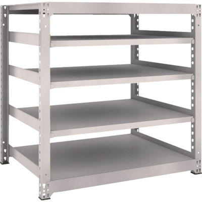 TRUSCO スチールラック M5型中量棚 1200×921×H1200 5段 単体 ネオグレー M5-4495 NG 1台(1個)（直送品）