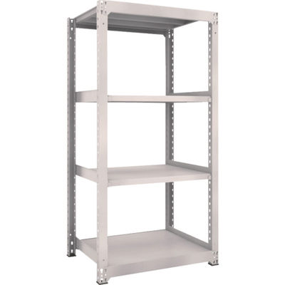 TRUSCO スチールラック M5型中量棚 900×721×H1800 4段 単体 ネオグレー M5-6374 NG 1台(1個)（直送品）