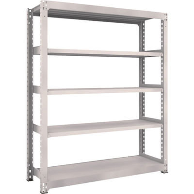 TRUSCO スチールラック M5型中量棚 1500×471×H1800 5段 単体 ネオグレー M5-6555 NG 1台(1個)（直送品）