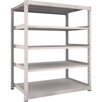 TRUSCO スチールラック M5型中量棚 1500×921×H1800 5段 単体 ネオグレー M5-6595 NG 1台(1個)（直送品）