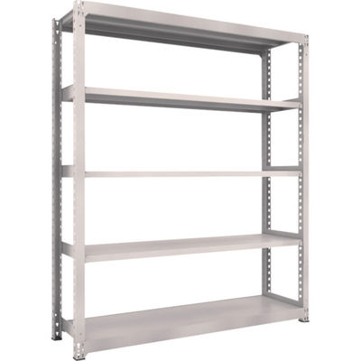 TRUSCO スチールラック M3型中量棚 1800X471XH2100 5段 単体 ネオグレー M3-7655 NG 1台(1個)（直送品）