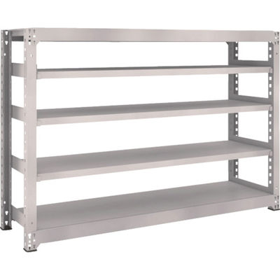 TRUSCO スチールラック M5型中量棚 1800×471×H1200 5段 単体 ネオグレー M5-4655 NG 1台(1個)（直送品）