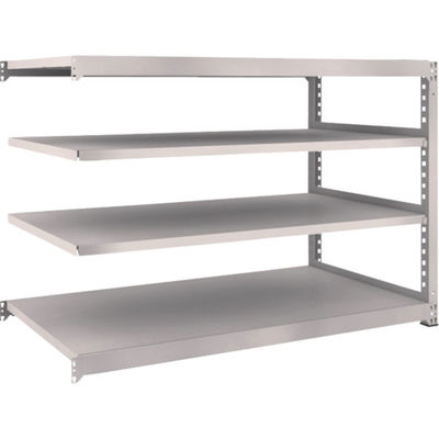 TRUSCO スチールラック M5型中量棚 1800×921×H1200 4段 連結 ネオグレー M5-4694B NG 1台(1個)（直送品）