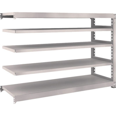 TRUSCO スチールラック M5型中量棚 1800×571×H1200 5段 連結 ネオグレー M5-4665B NG 1台(1個)（直送品）