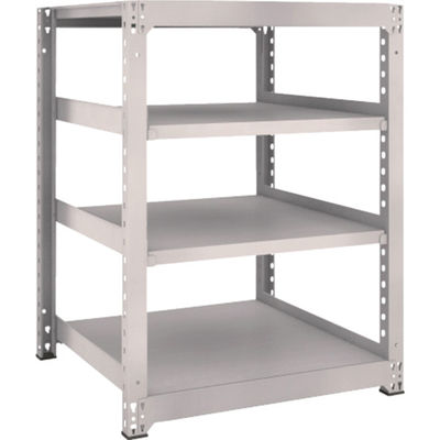 TRUSCO スチールラック M5型中量棚 900×921×H1200 4段 単体 ネオグレー M5-4394 NG 1台(1個)（直送品）