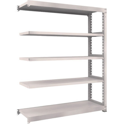 TRUSCO スチールラック M5型中量棚 1500×471×H1800 5段 連結 ネオグレー M5-6555B NG 1台(1個)（直送品）