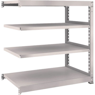 TRUSCO スチールラック M5型中量棚 1200×721×H1200 4段 連結 ネオグレー M5-4474B NG 1台(1個)（直送品）
