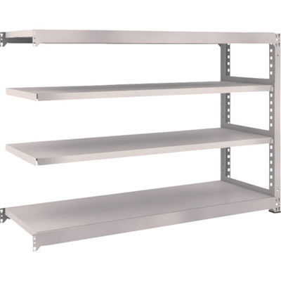 TRUSCO スチールラック M5型中量棚 1800×571×H1200 4段 連結 ネオグレー M5-4664B NG 1台(1個)（直送品）