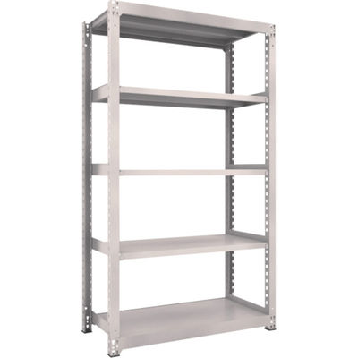 TRUSCO スチールラック M3型中量棚 1200X571XH2100 5段 単体 ネオグレー M3-7465 NG 1台(1個)（直送品）
