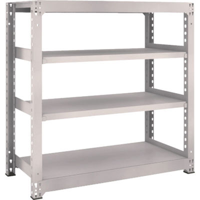 TRUSCO スチールラック M5型中量棚 1200×571×H1200 4段 単体 ネオグレー M5-4464 NG 1台(1個)（直送品）