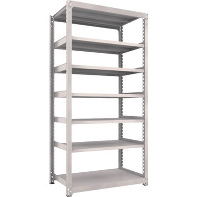 TRUSCO スチールラック M5型中量棚 1200×721×H2400 7段 単体 ネオグレー M5-8477 NG 1台(1個)（直送品）
