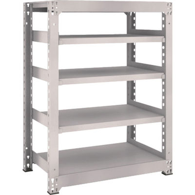 TRUSCO スチールラック M5型中量棚 900×571×H1200 5段 単体 ネオグレー M5-4365 NG 1台(1個)（直送品）
