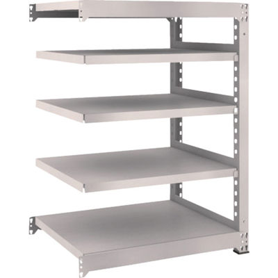 TRUSCO スチールラック M5型中量棚 900×721×H1200 5段 連結 ネオグレー M5-4375B NG 1台(1個)（直送品）