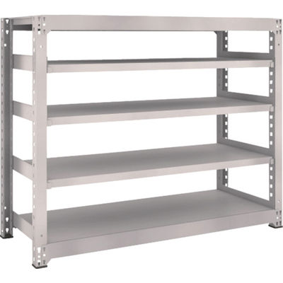 TRUSCO スチールラック M5型中量棚 1500×571×H1200 5段 単体 ネオグレー M5-4565 NG 1台(1個)（直送品）