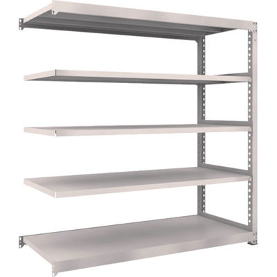 TRUSCO スチールラック M5型中量棚 1800×721×H1800 5段 連結 ネオグレー M5-6675B NG 1台(1個)（直送品）