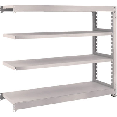 TRUSCO スチールラック M5型中量棚 1500×471×H1200 4段 連結 ネオグレー M5-4554B NG 1台(1個)（直送品）