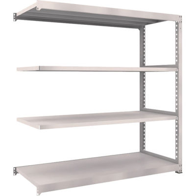 TRUSCO スチールラック M5型中量棚 1800×721×H1800 4段 連結 ネオグレー M5-6674B NG 1台(1個)（直送品）