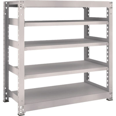 TRUSCO スチールラック M5型中量棚 1200×571×H1200 5段 単体 ネオグレー M5-4465 NG 1台(1個)（直送品）