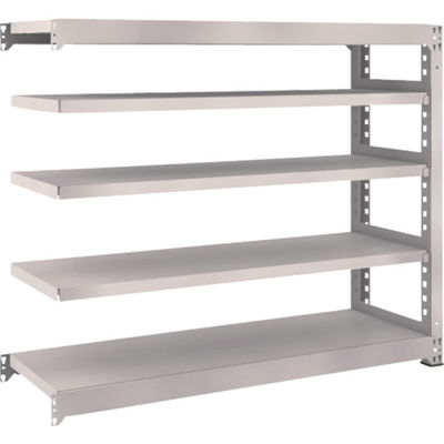 TRUSCO スチールラック M5型中量棚 1500×471×H1200 5段 連結 ネオグレー M5-4555B NG 1台(1個)（直送品）