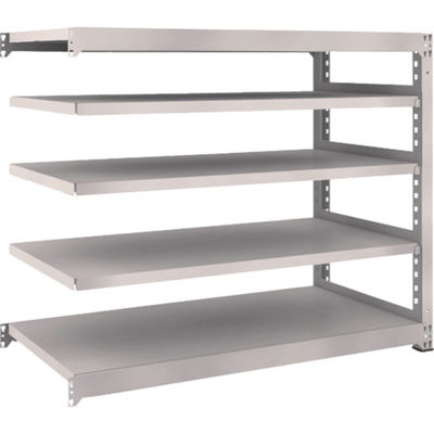 TRUSCO スチールラック M5型中量棚 1500×721×H1200 5段 連結 ネオグレー M5-4575B NG 1台(1個)（直送品）