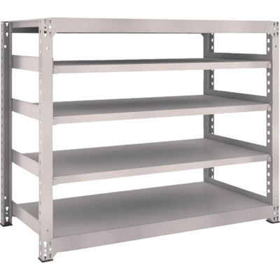 TRUSCO スチールラック M5型中量棚 1500×721×H1200 5段 単体 ネオグレー M5-4575 NG 1台(1個)（直送品）
