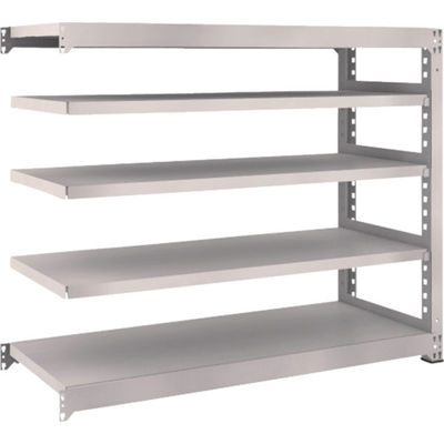 TRUSCO スチールラック M5型中量棚 1500×571×H1200 5段 連結 ネオグレー M5-4565B NG 1台(1個)（直送品）