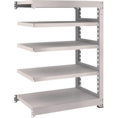 TRUSCO スチールラック M5型中量棚 900×571×H1200 5段 連結 ネオグレー M5-4365B NG 1台(1個)（直送品）