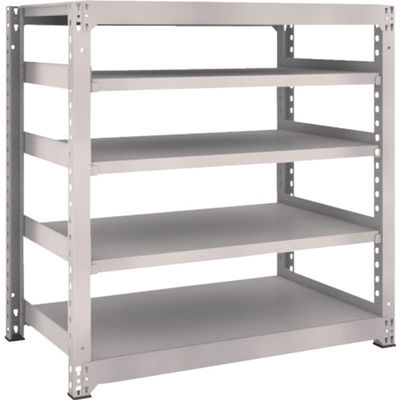 TRUSCO スチールラック M5型中量棚 1200×721×H1200 5段 単体 ネオグレー M5-4475 NG 1台(1個)（直送品）