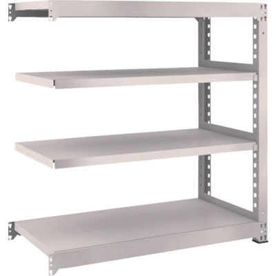 TRUSCO スチールラック M5型中量棚 1200×571×H1200 4段 連結 ネオグレー M5-4464B NG 1台(1個)（直送品）