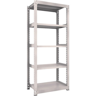 TRUSCO スチールラック M3型中量棚 900X571XH2100 5段 単体 ネオグレー M3-7365 NG 1台(1個)（直送品）