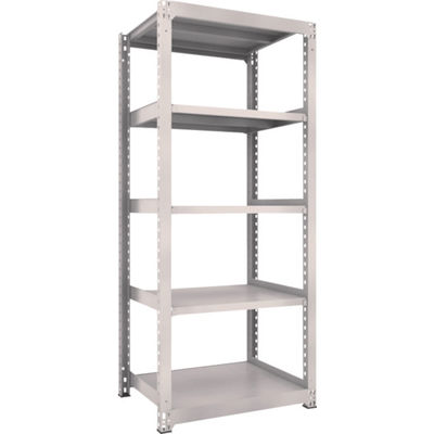TRUSCO スチールラック M3型中量棚 900X721XH2100 5段 単体 ネオグレー M3-7375 NG 1台(1個)（直送品）