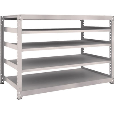 TRUSCO スチールラック M5型中量棚 1800×921×H1200 5段 単体 ネオグレー M5-4695 NG 1台(1個)（直送品）